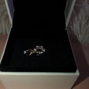 PANDORA "I Do" Two Toned Charm (Authentic)